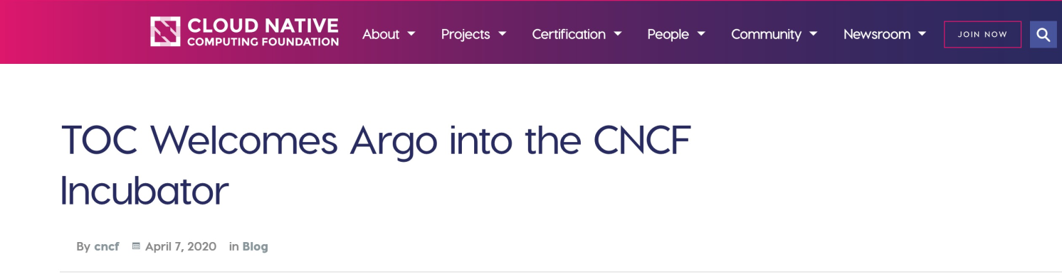 Argo项目入驻CNCF,一文解析Kubernetes原生工作流