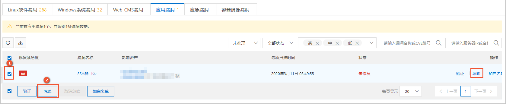 忽略漏洞