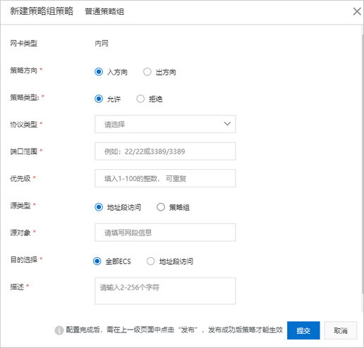 配置策略项